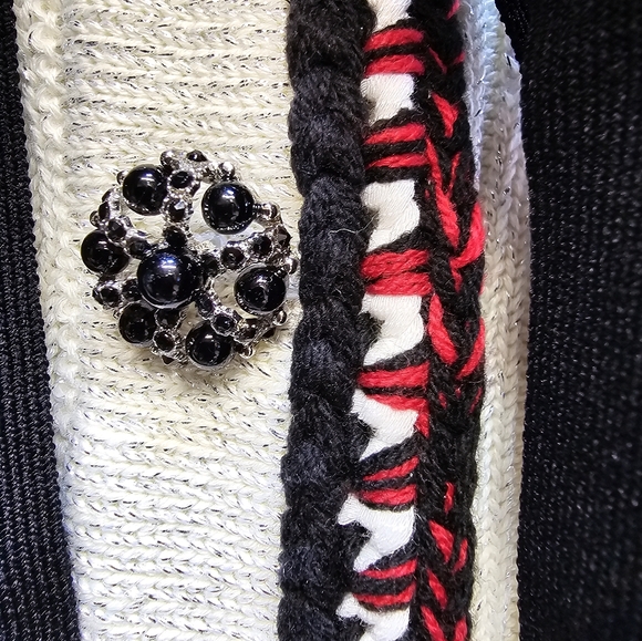 Self-Portrait Cream Knit Mini Dress - size small - Picture 5 of 16